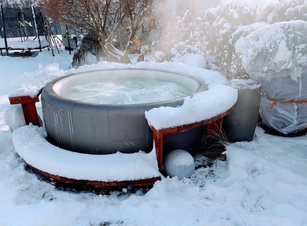 Softub in winter
