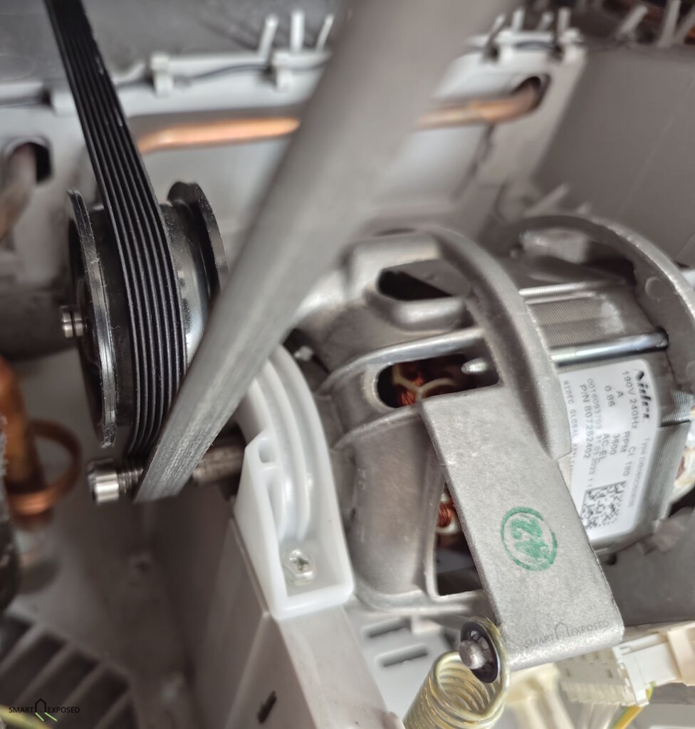 A separated magnet inside an Electrolux dryer motor usually means the permanent glue holding a rotor magnet has failed, causing the magnet to detach, jam the motor, or make a loud scraping/humming noise.